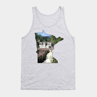 Minnesota State Outline (Gooseberry Falls State Park) Tank Top